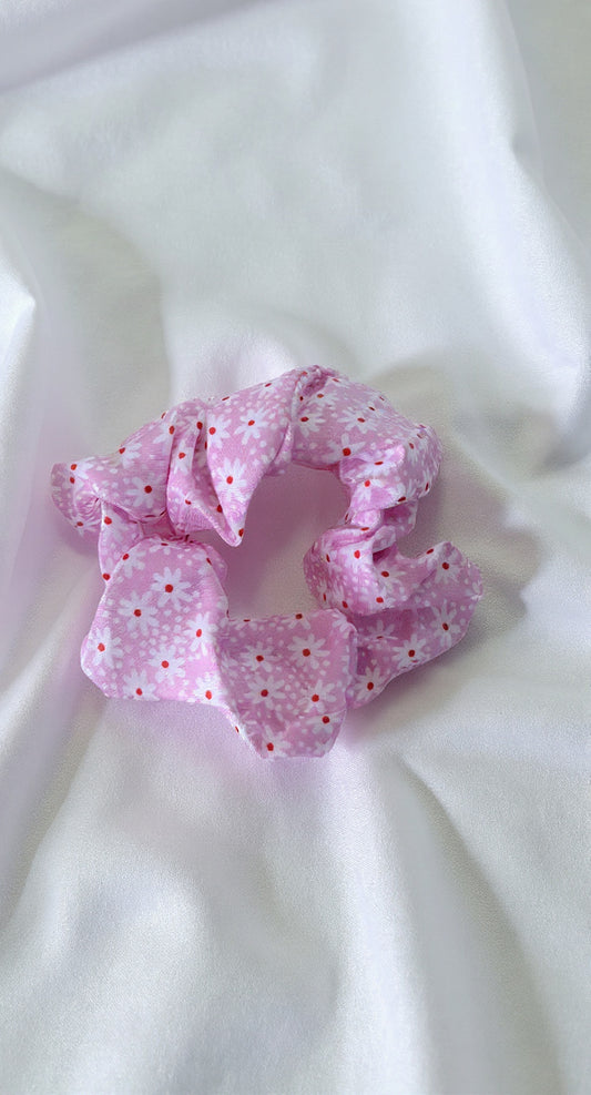 Scrunchies - Flower Pink Pattern