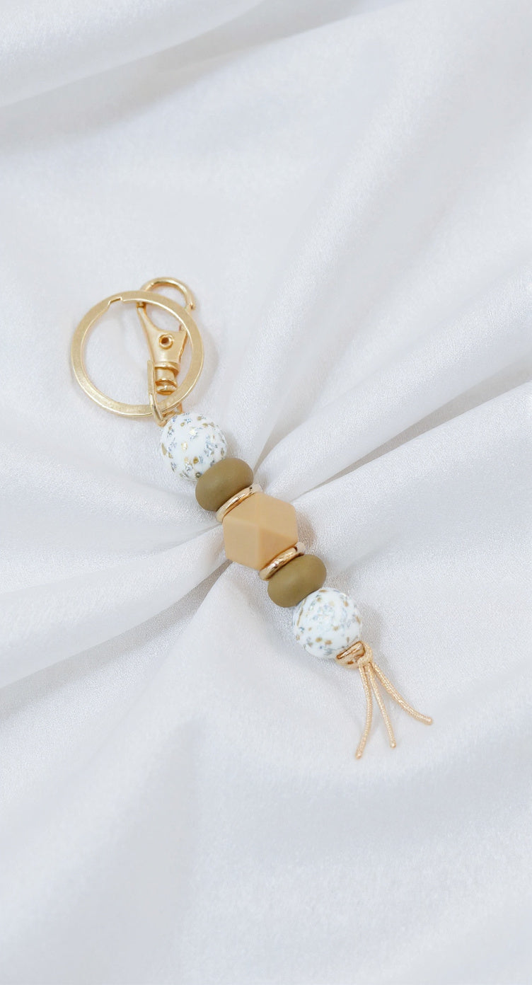 Keyring - Straight Marble