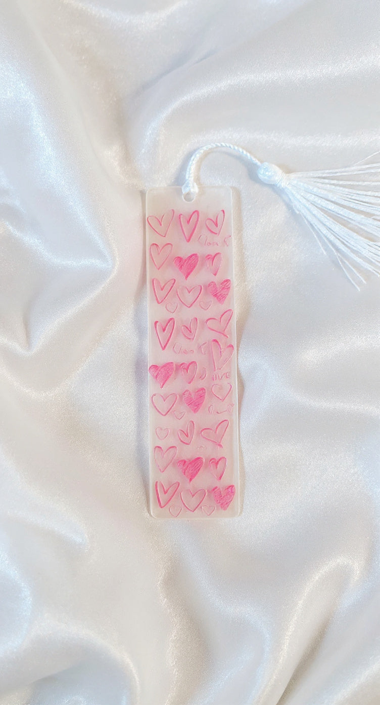 Bookmark - Pink Hearts
