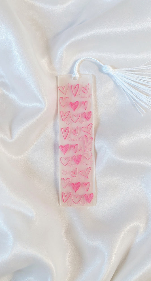 Bookmark - Pink Hearts