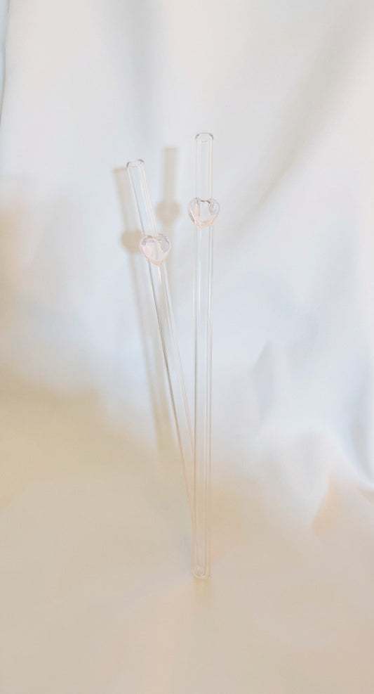 Straw - Pink Heart