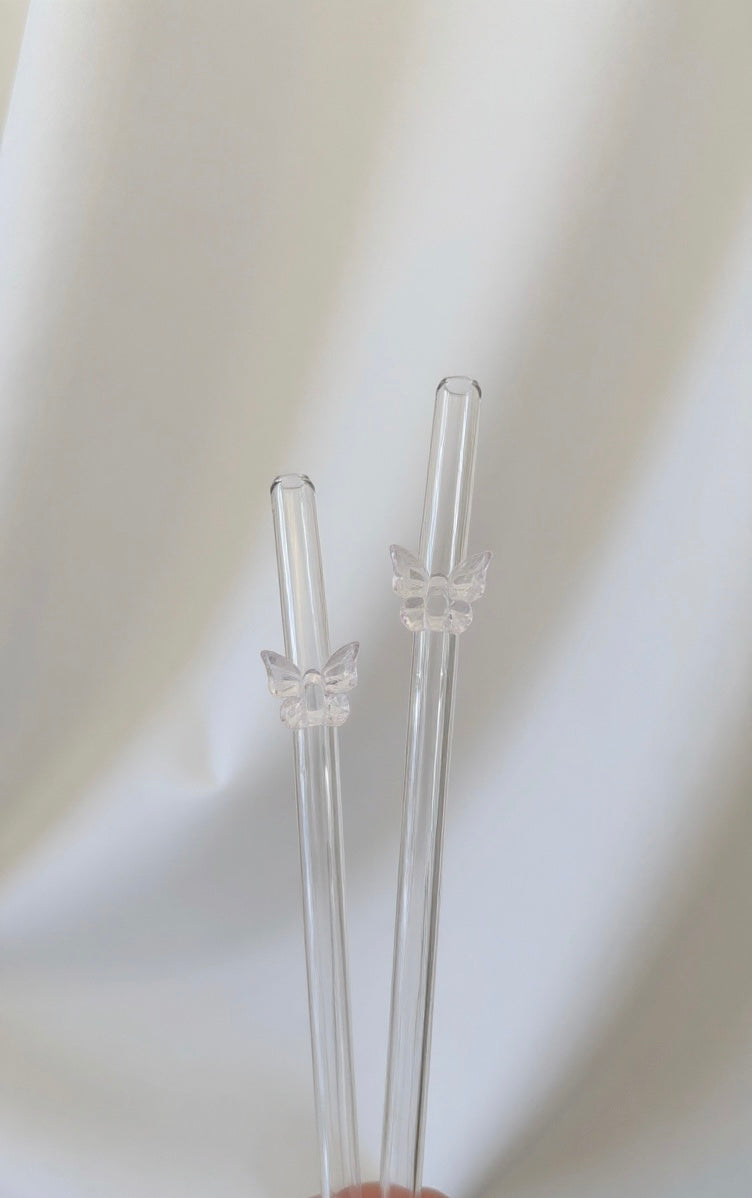 Straws - Pink Butterfly