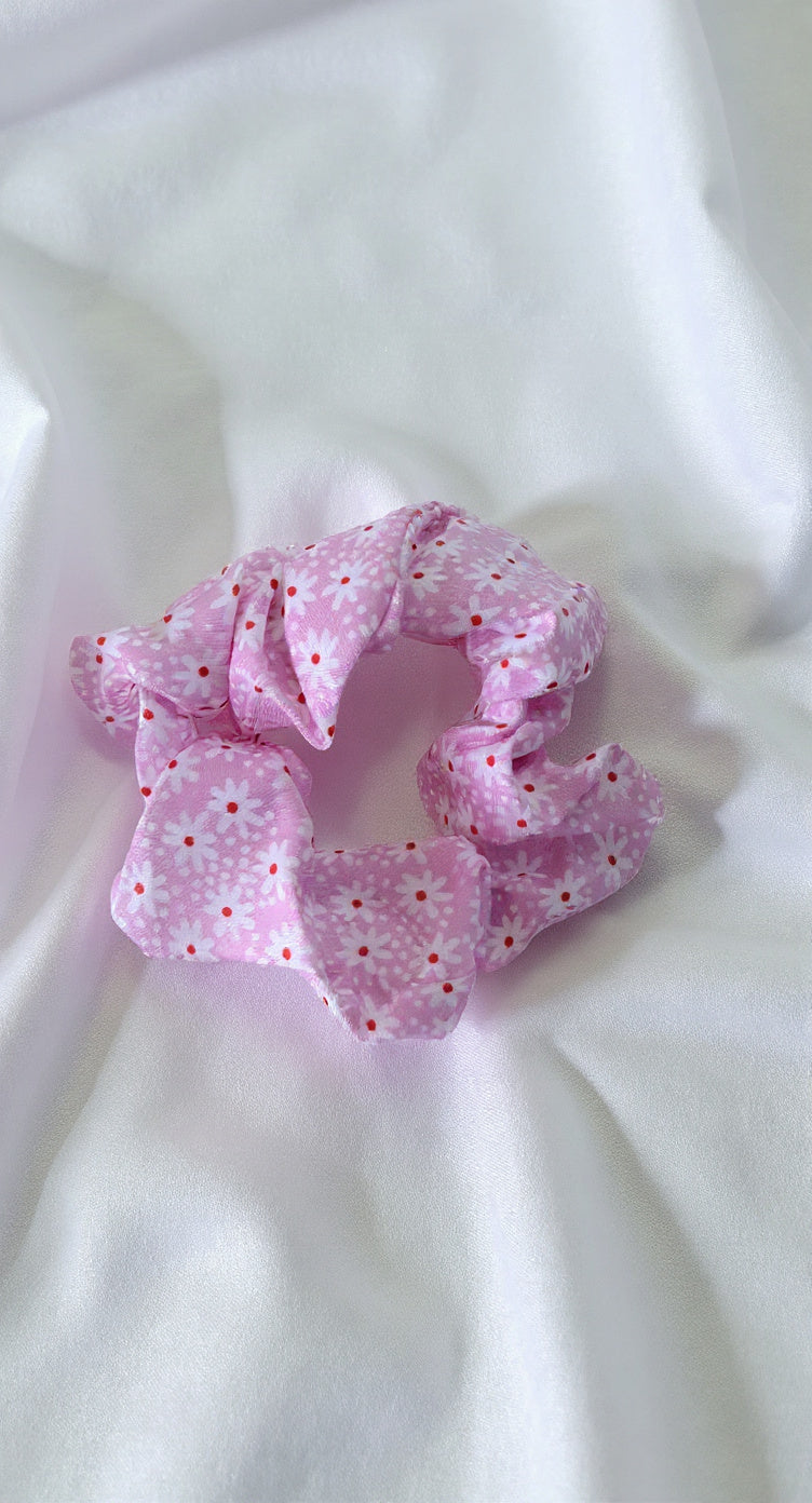Scrunchies - Flower Pink Pattern